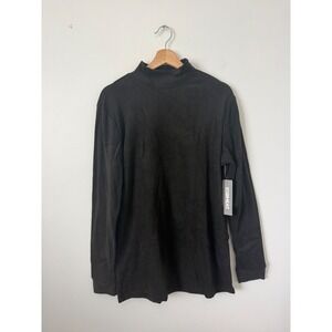 32 Degrees Men's Mock Neck Long Sleeve Shirt – Black – Size Large – NWT